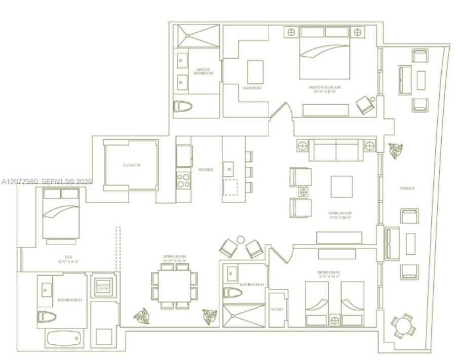 For Rent: $6,500 (2 beds, 3 baths, 1314 Square Feet)