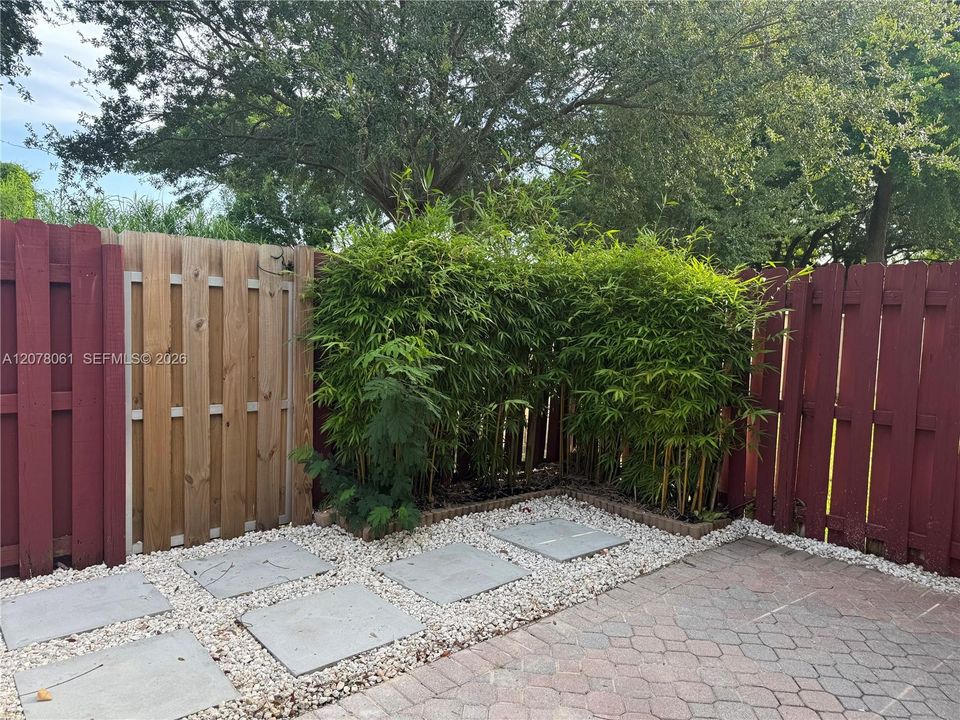 Fenced Patio