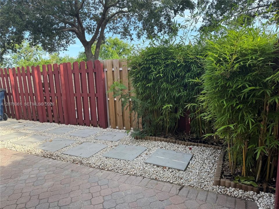Fenced Patio