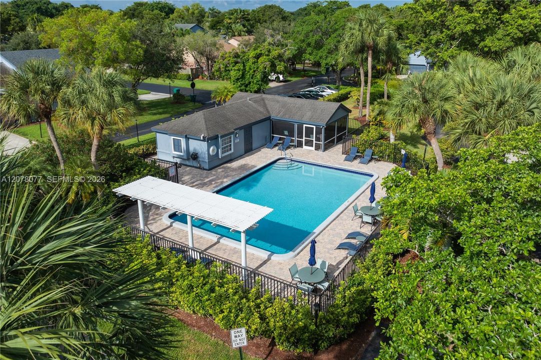 Community Pool Aerial