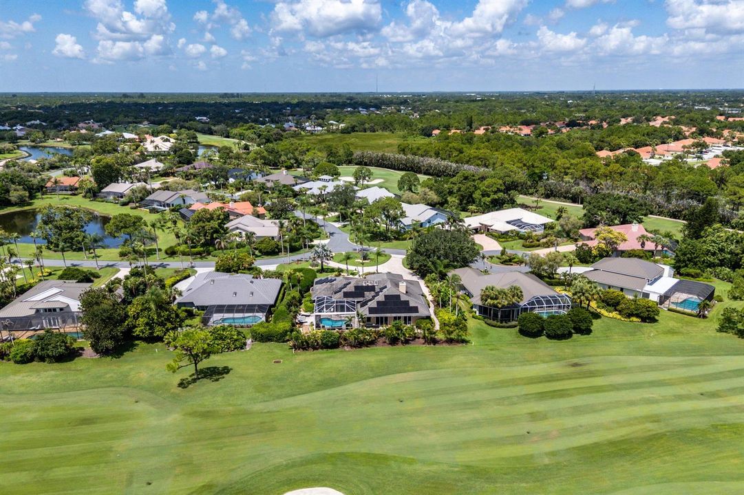 Aerial of Back of House and Golf Course