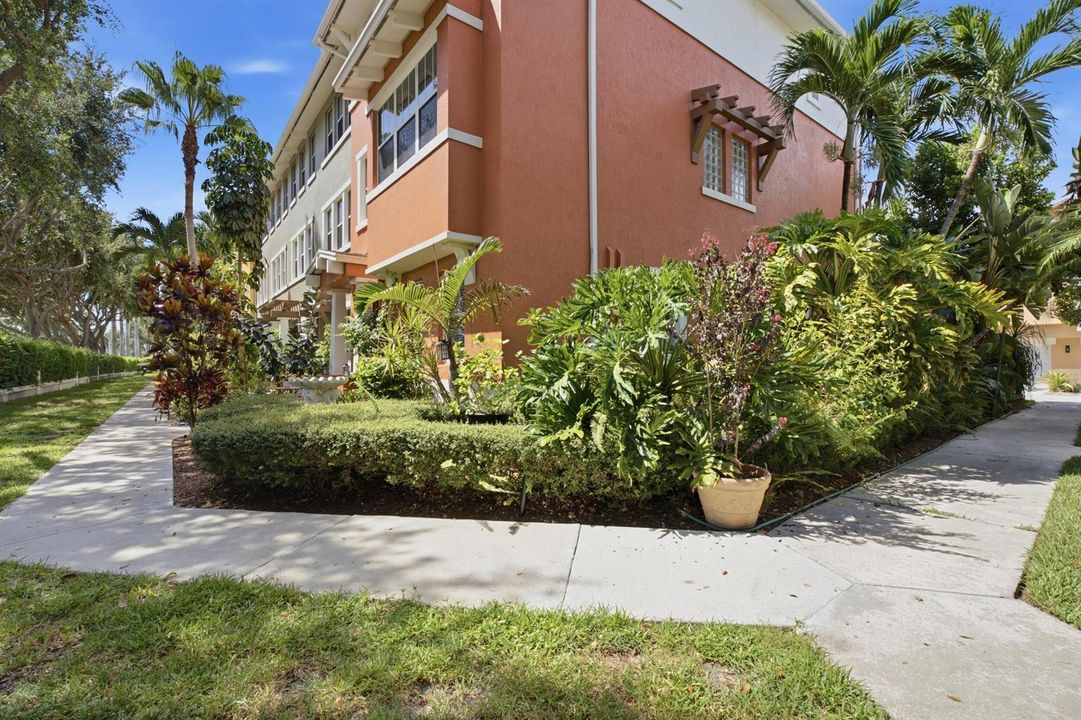 Walkway to front of house