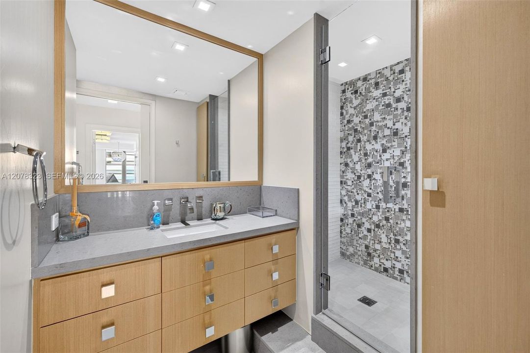 4th full bath, off unit entryway