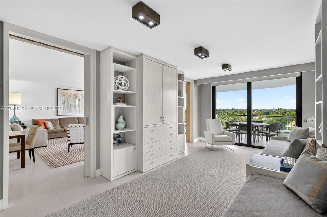 looking into living room