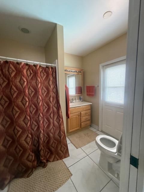 master bath with door to pool area
