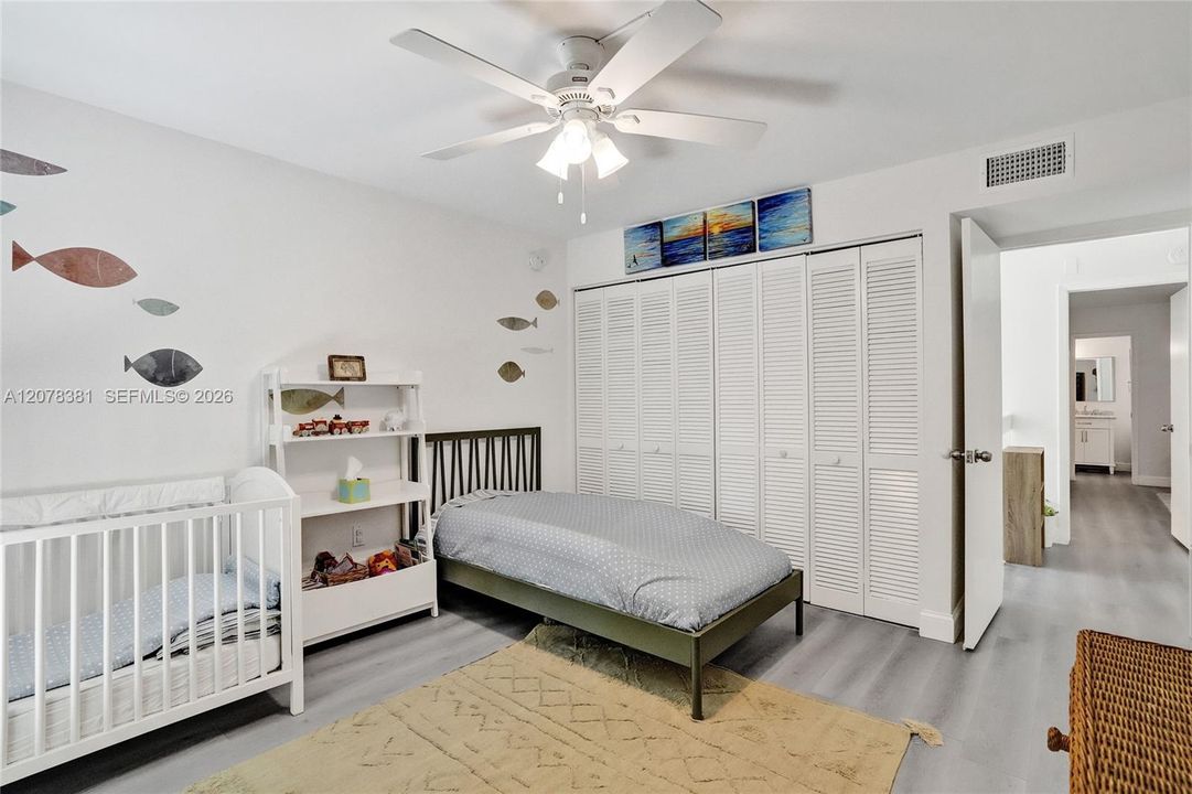 Bedroom #2 with double size closet