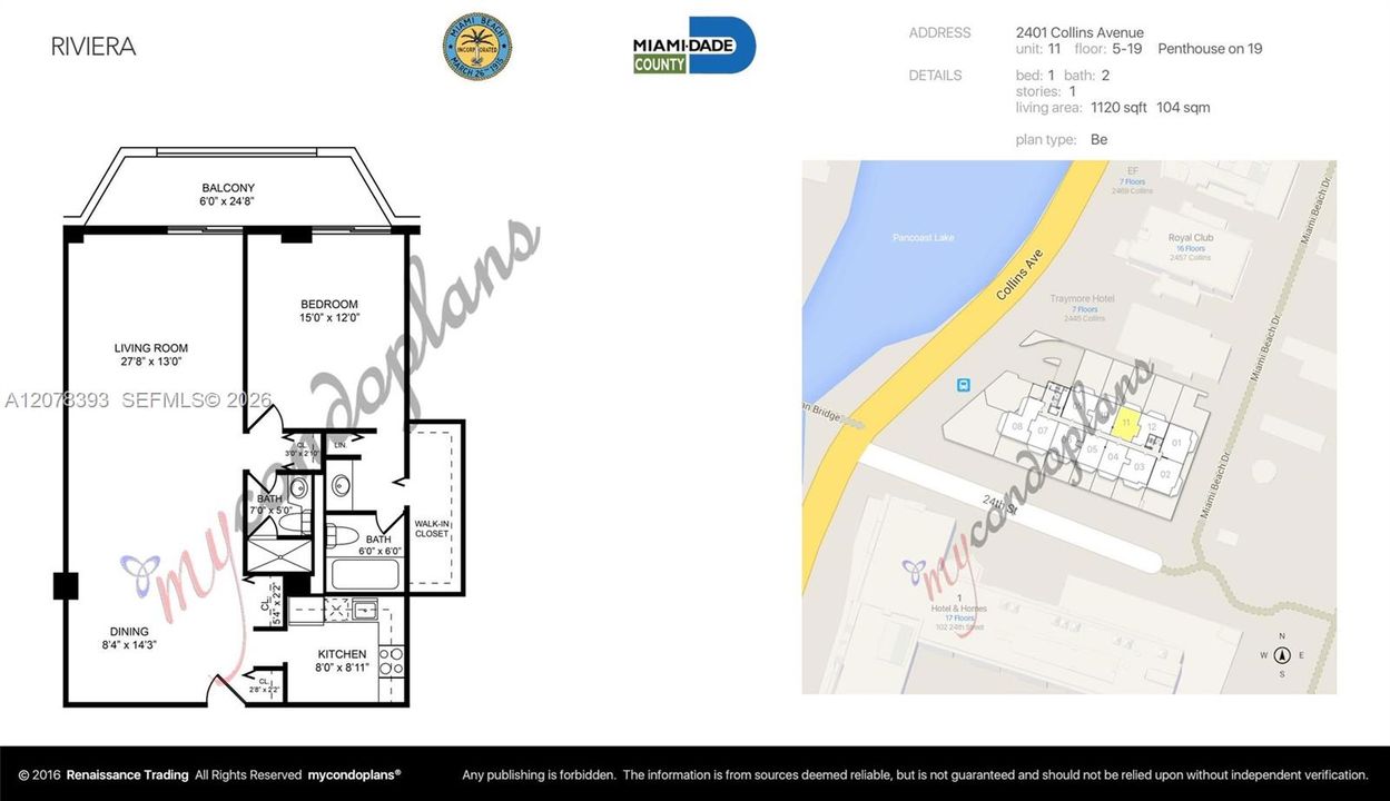For Rent: $4,500 (2 beds, 2 baths, 1121 Square Feet)