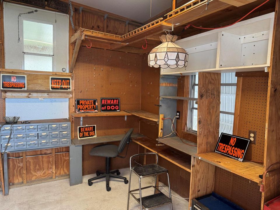 Outside workshop