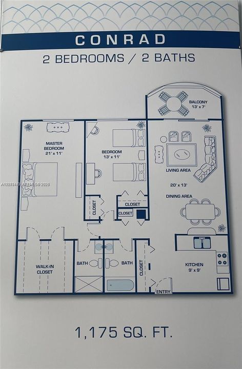 En Venta: $230,000 (2 camas, 2 baños, 1175 Pies cuadrados)