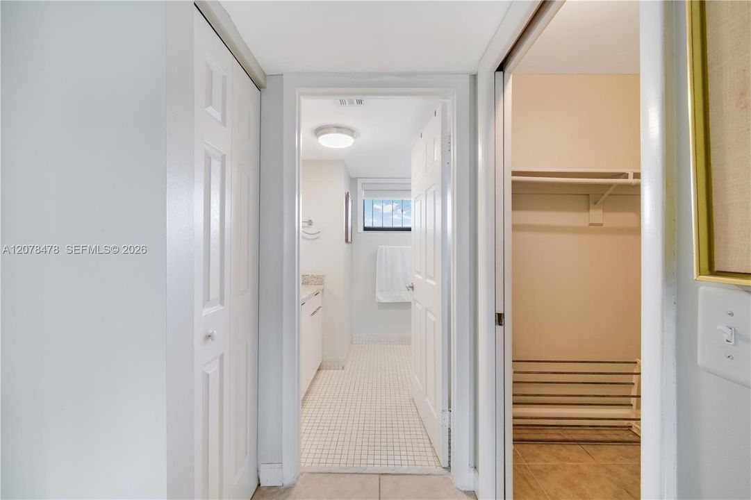 Large walk in closet