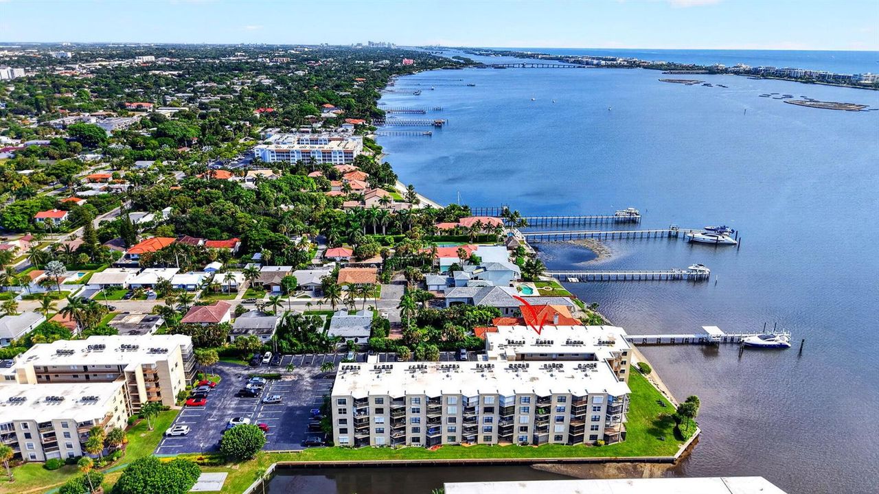 North Aerial water views