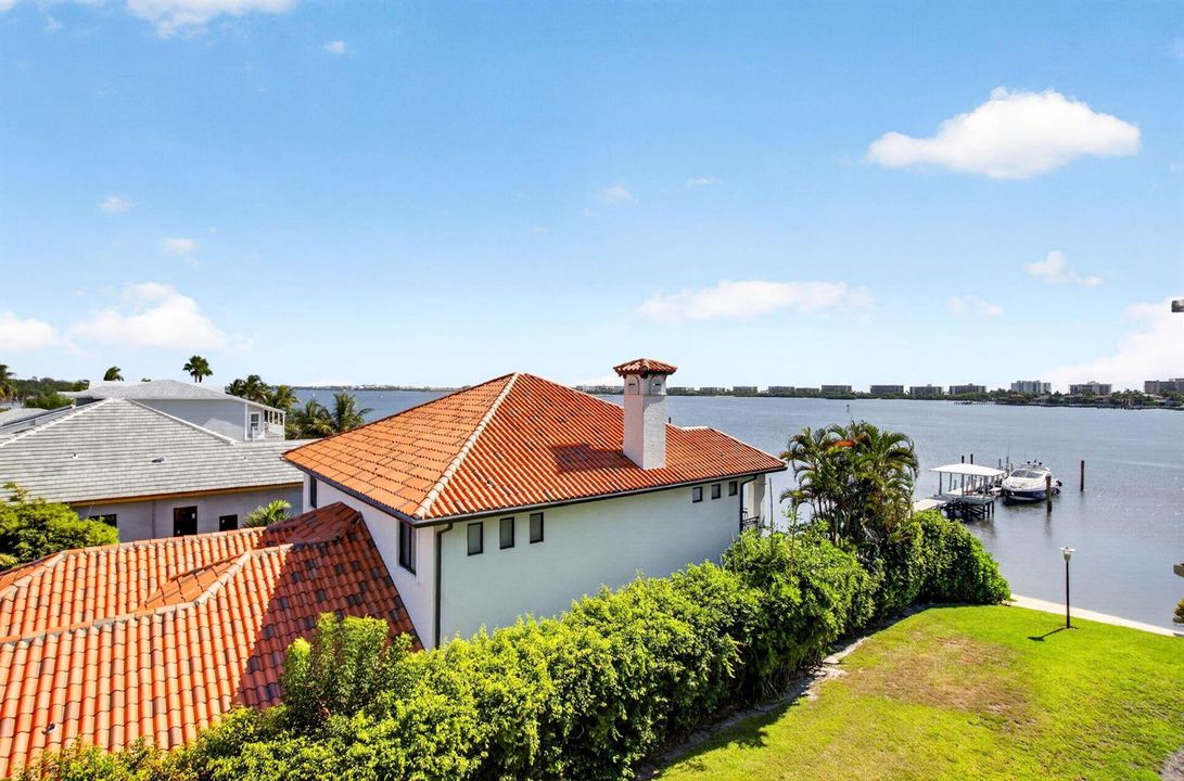 Water views from condo