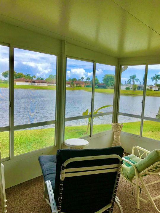 view from covered patio