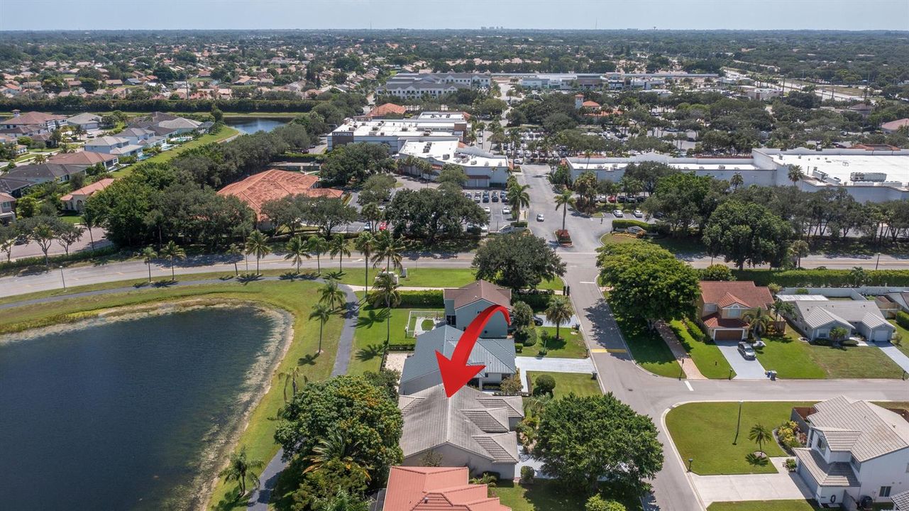 Aerial looking East