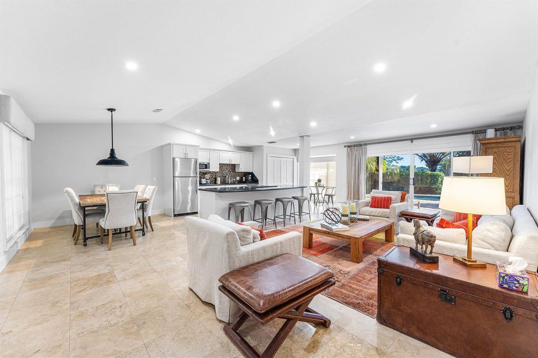 Dining and living view
