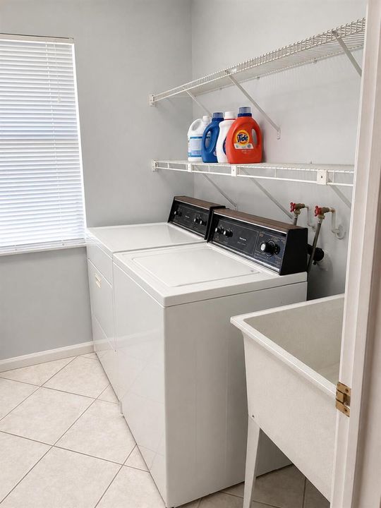 laundry w washer and dryer