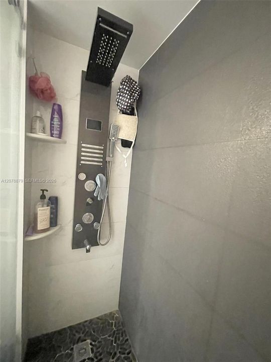 Modern bathroom, designer shower