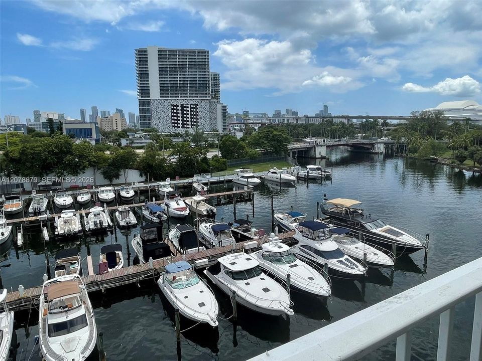 Marina view on the river