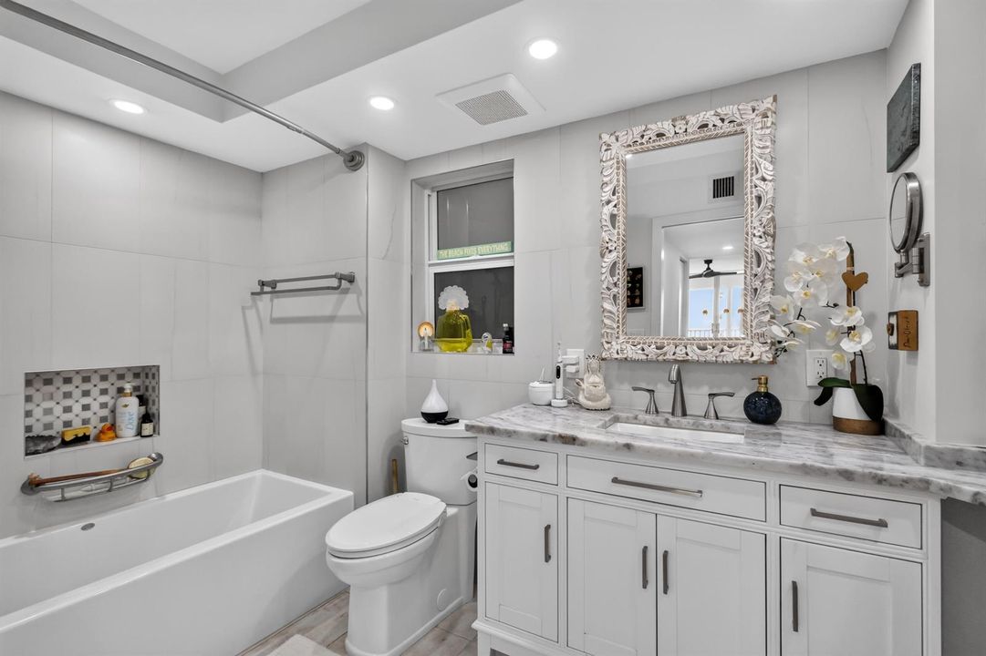 Master bathroom with soaking tub