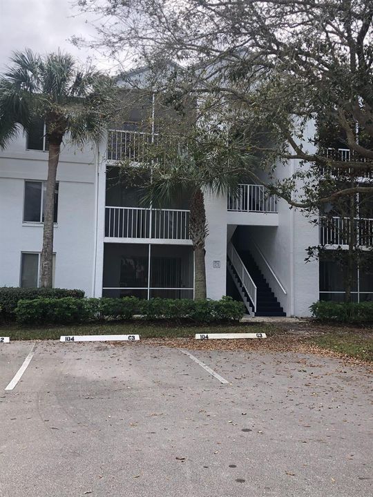 front of building