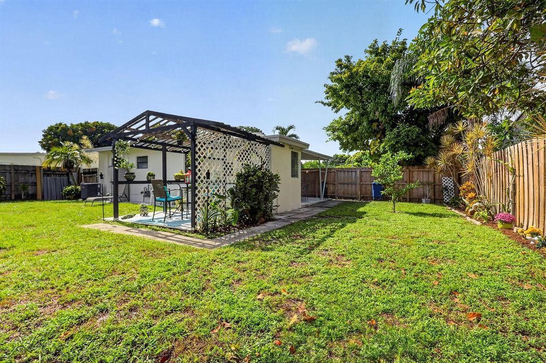 Gazebo and Backyard