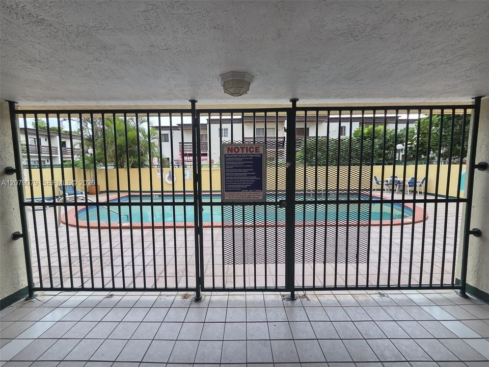Door To Pool Area
