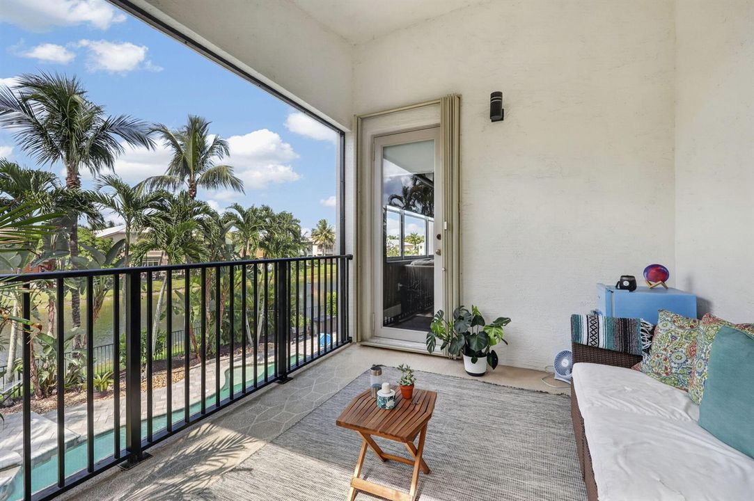 Screened Primary Suite Balcony