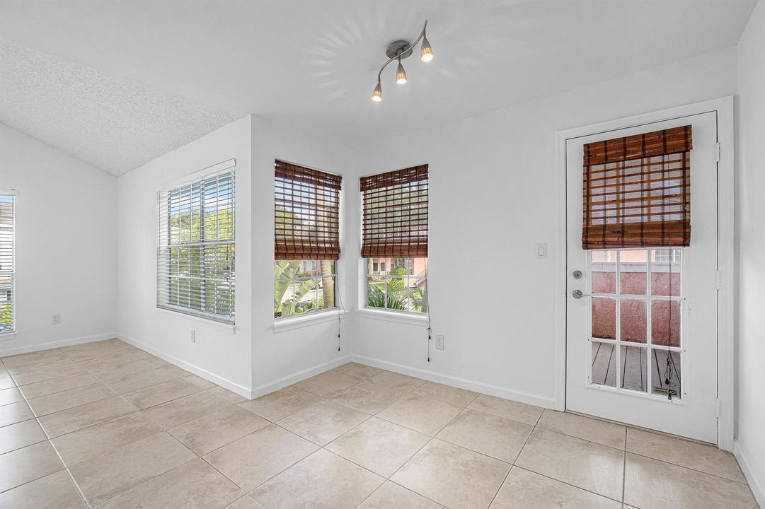 Breakfast Nook and Balcony Door
