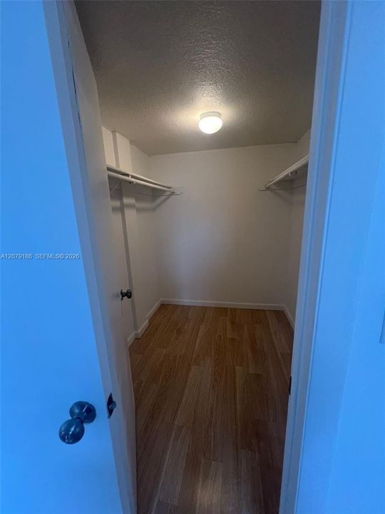 Master bedroom walking closet