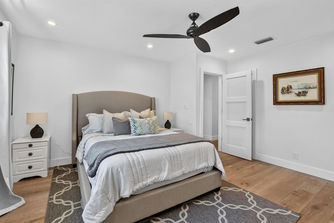 Master bedroom with walking closet