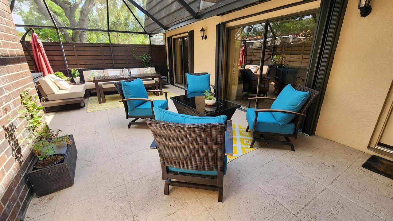 Private patio courtyard