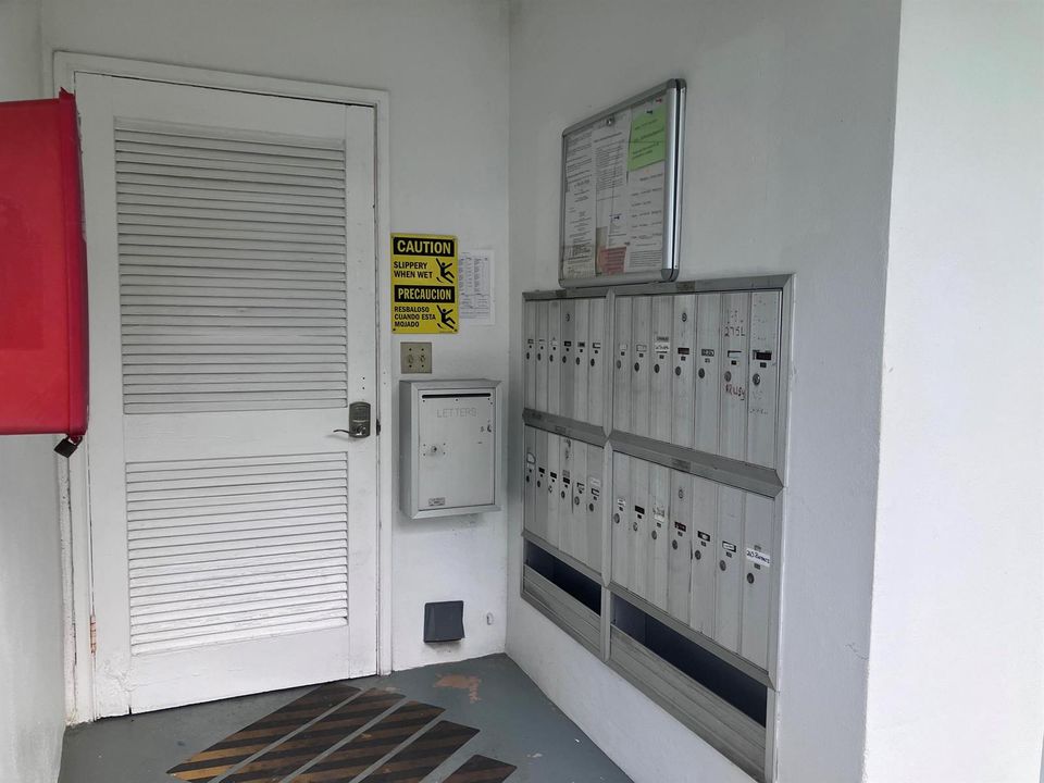 mail and laundry area