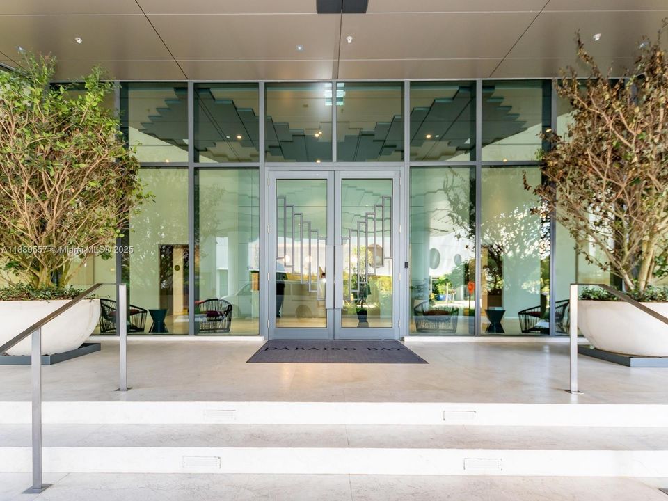 front of building