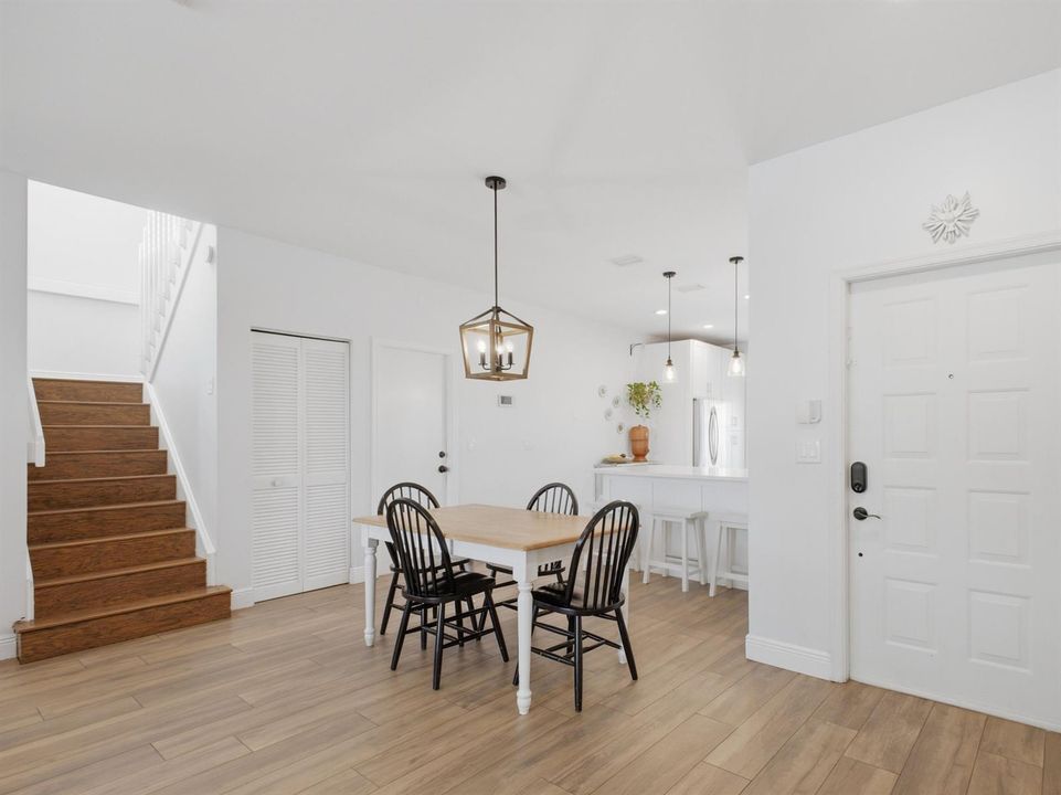 Dining to Stairs kitchen