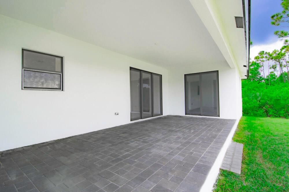 Back View- Backyard patio