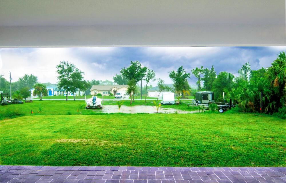 Back View- Backyard patio