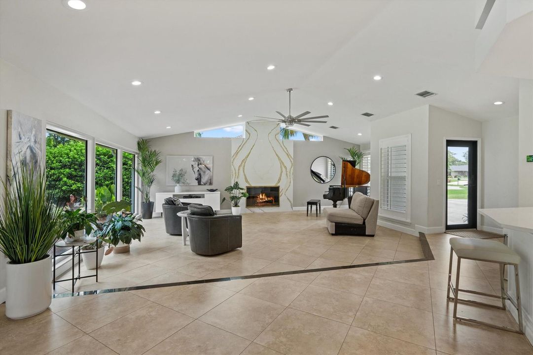 Fantastic Family Room off Kitchen