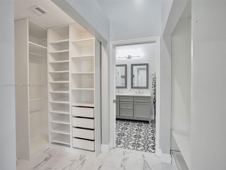 Primary bedroom closet