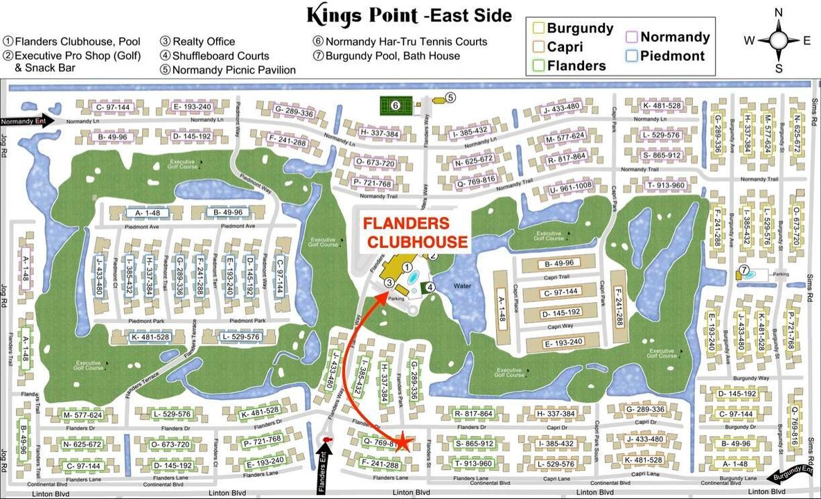 Kings Point Map East FLANQ