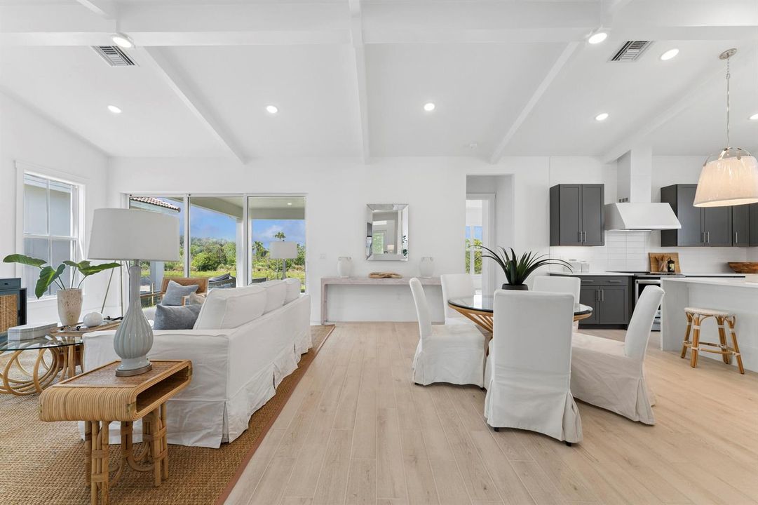 Kitchen, Great Room & Dining Area