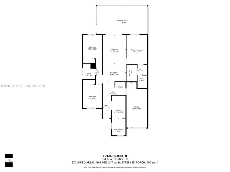 На продажу: $559,900 (3 спален, 2 ванн, 1402 Квадратных фут)