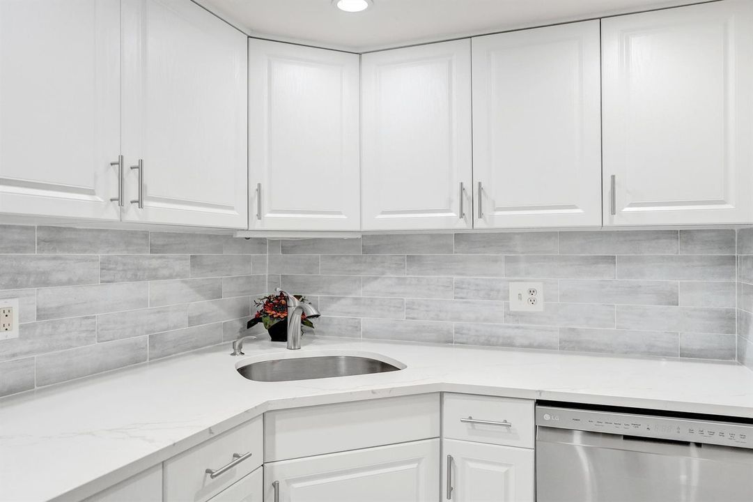 White Quartz Kitchen