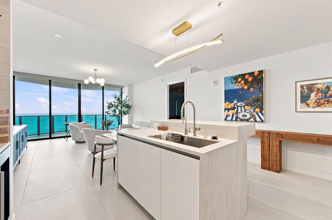 Kitchen & Living Room