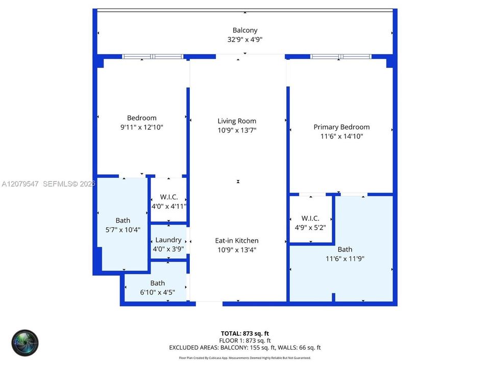 For Rent: $15,500 (2 beds, 2 baths, 886 Square Feet)