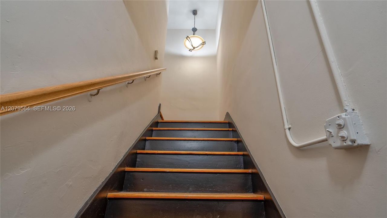 From the exterior front door you then walk up to your unit on the 2nd floor.