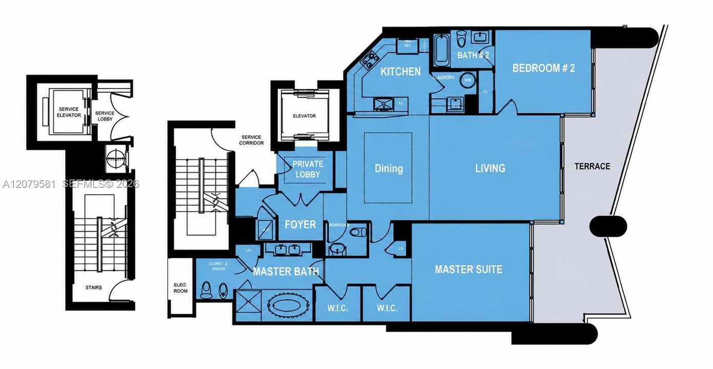 For Rent: $14,000 (2 beds, 2 baths, 1756 Square Feet)