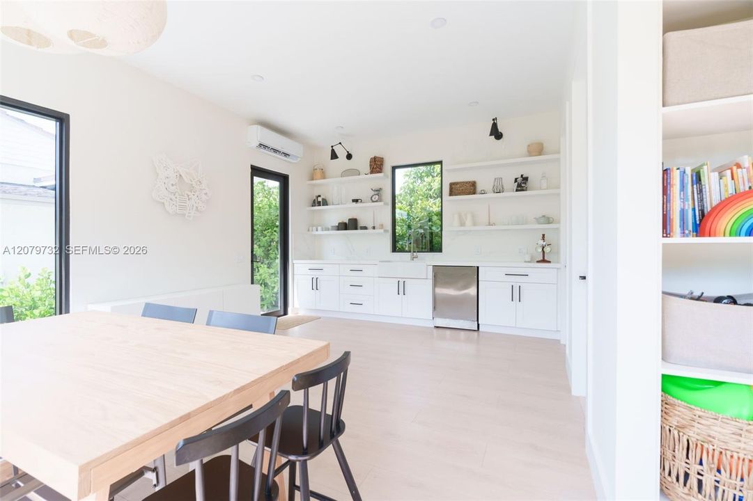 Guest house's living room & kitchen