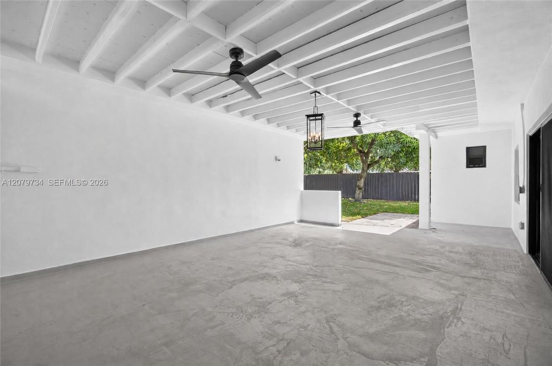 Covered terrace