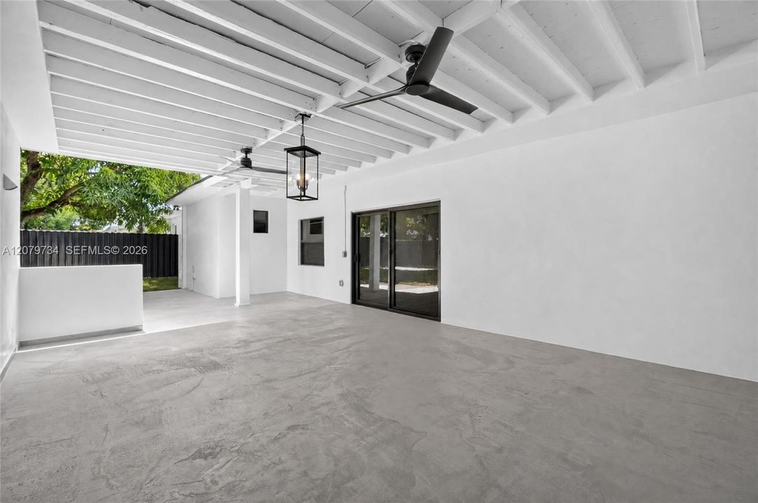 Covered terrace
