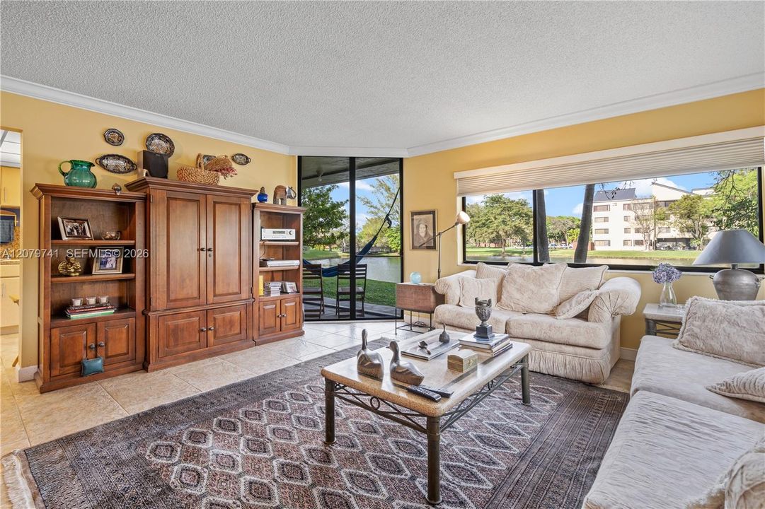 The oversize open layout offers generous room for multiple seating areas and...